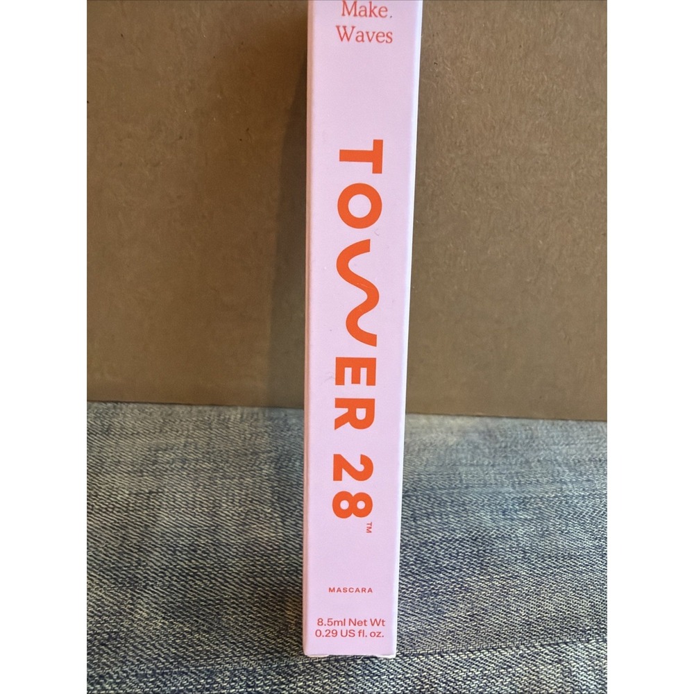 Tower 28 Make Waves Mascara Jet Black 8.5 mL / 0.29 fl oz Curl, Lift & Define